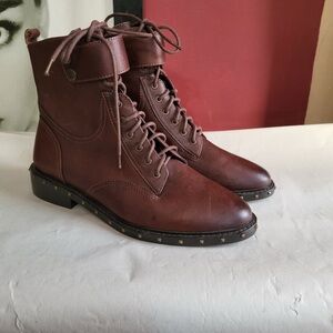 Vince Camuto Dark Brown Lace-Up Ankle Boots NWOT